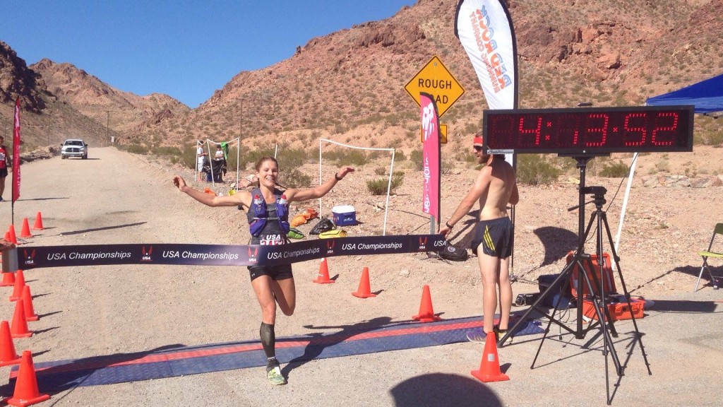 Michelle Yates winning in her Ultra Vesta
