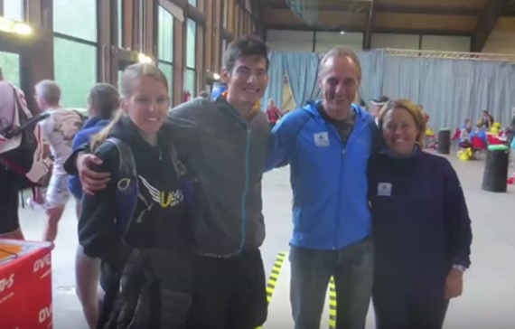 UD Ambassador Sandi Nypvaer crewed for boyfriend Sage Canaday at UTMB.