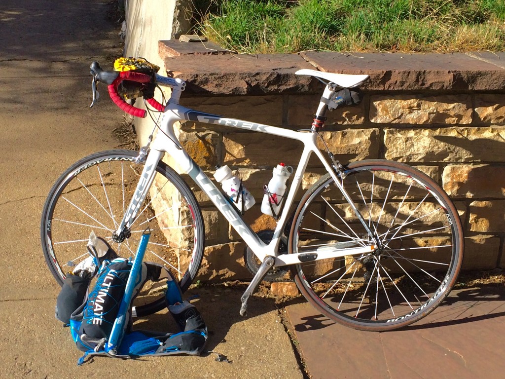 My equipment for the day.