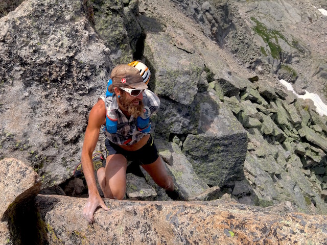 Final move onto Spearhead's summit.