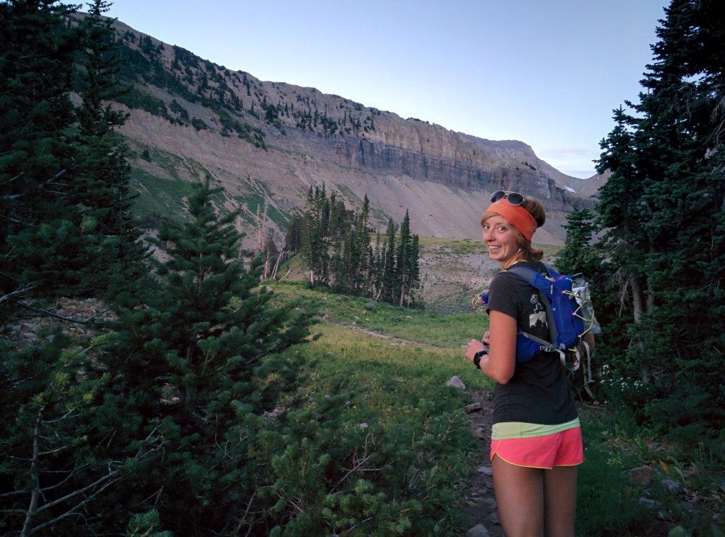 Heidi headed out on the trail.
