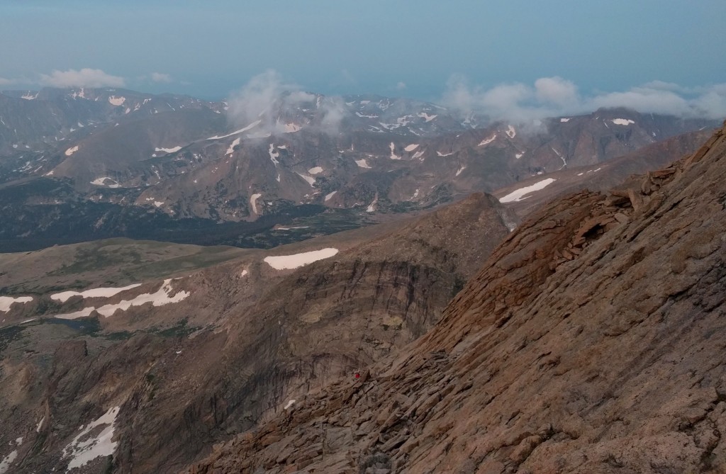 Before the clouds rolled in - many miles of rough terrain ahead