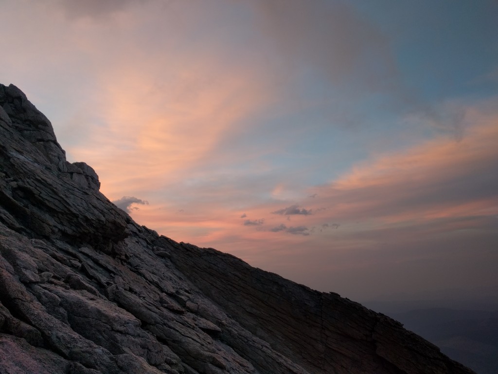 Homestretch (South side of Longs) at dawn