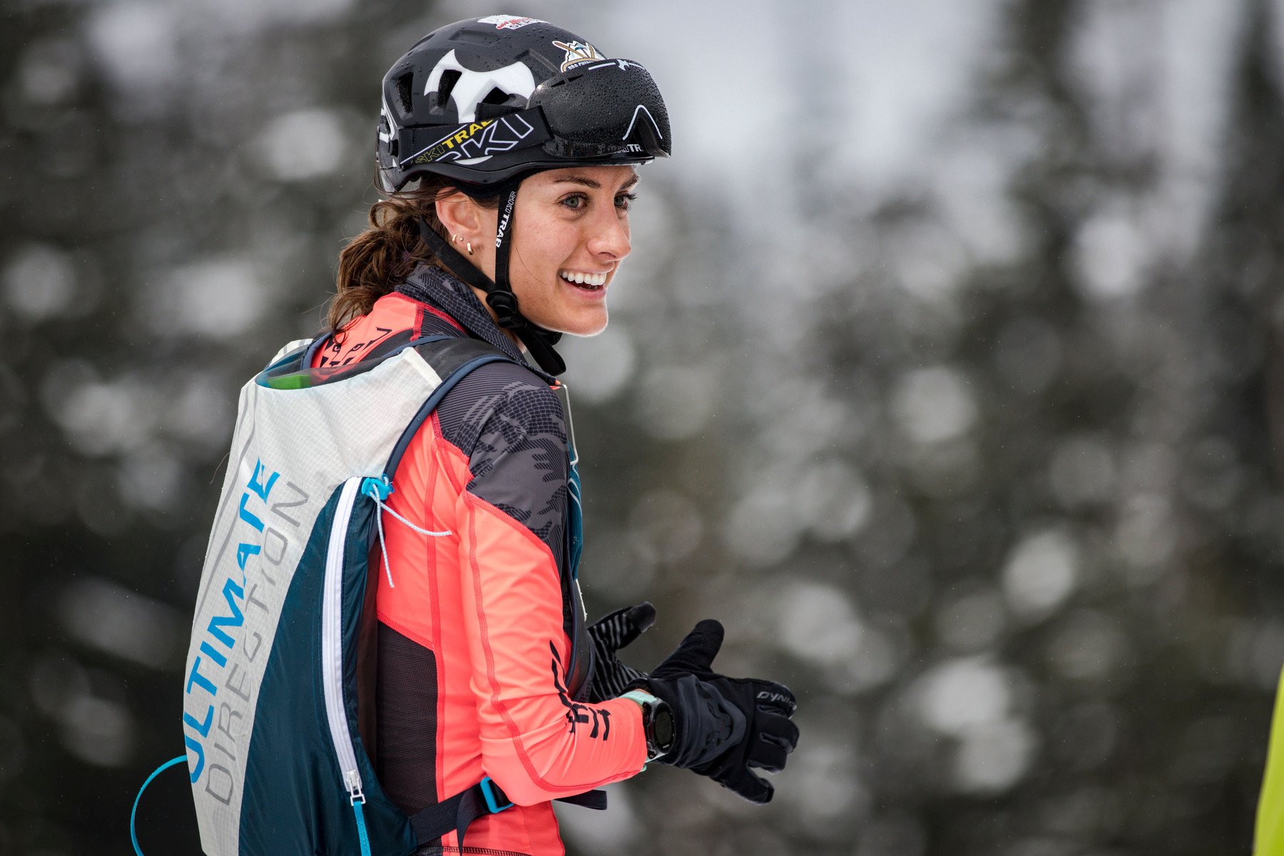 A racer from the Snowgoat Skimo series in Washington